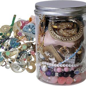 Mystery Jewelry Jar,Surprise Jewelry Box for Women, Gift Set Necklace, Earrings,